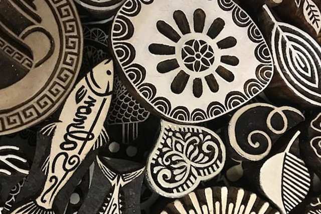 Magic Green - Vegetable Block Printing