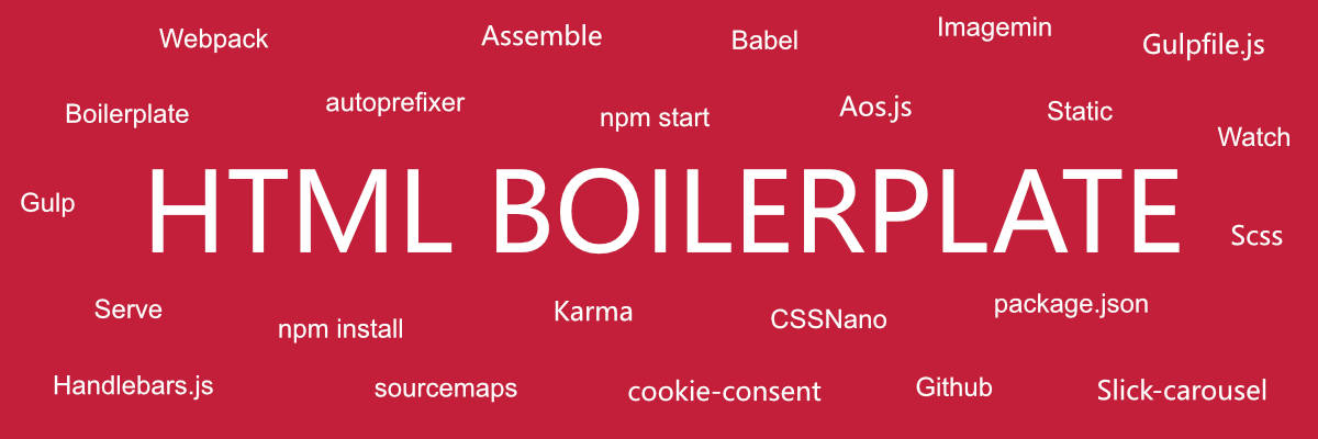 Static website boilerplate