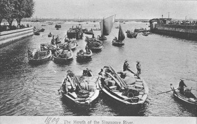 Twakows on the Singapore River, 1900s