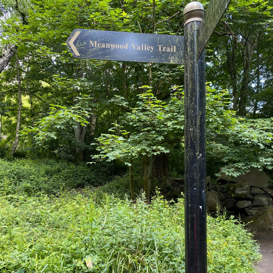 Meanwood Valley Local Nature Reserve sign