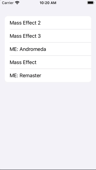 Demo of a dragged cell with customized rounded corners.