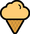 coffee ice cream cone