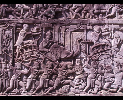Cambodia Angkor Walls 5