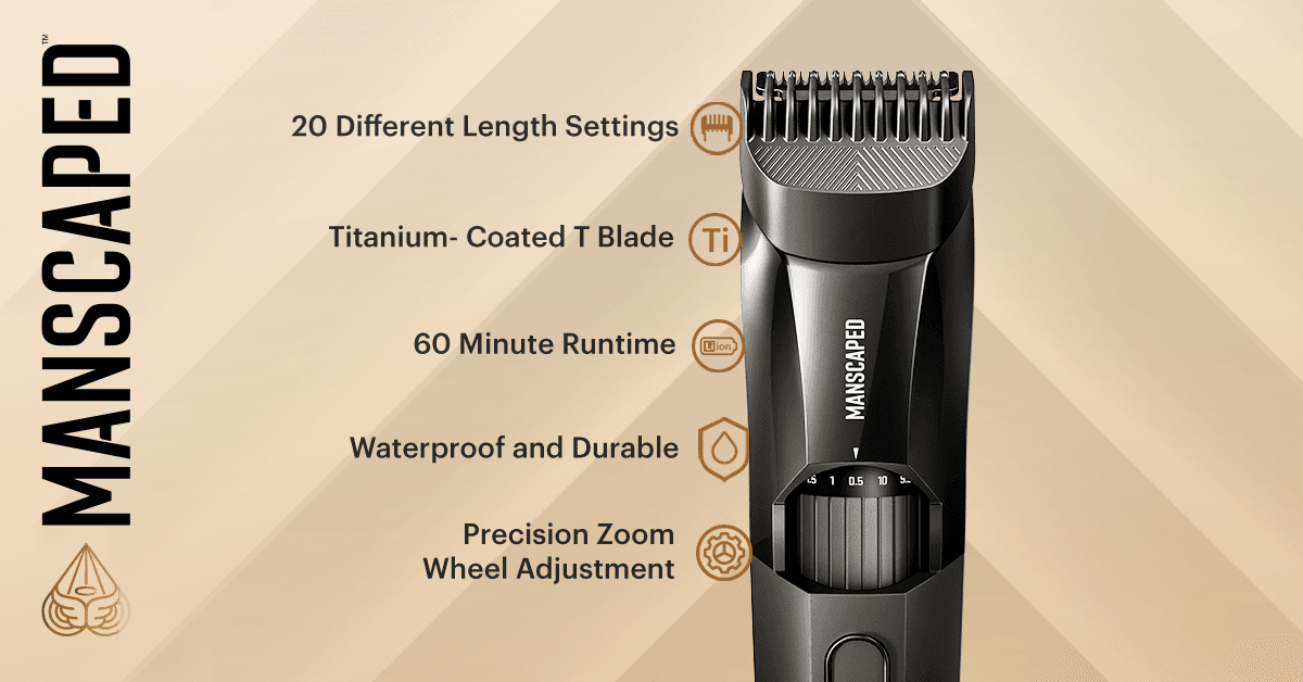 Introducing The Beard Hedger™ trimmer from MANSCAPED®.