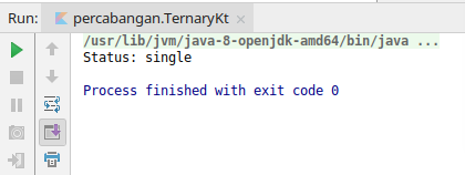 Percabanga Ternary operator pada kotlin