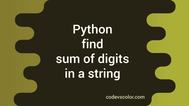 how to find the sum of a string in python