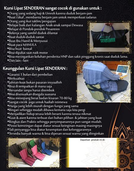 Kursi Lipat Senderan