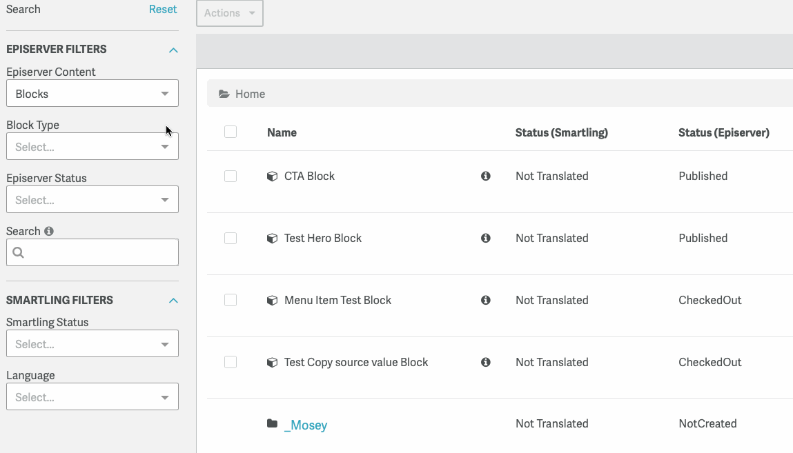 Episerver in Smartling Demo