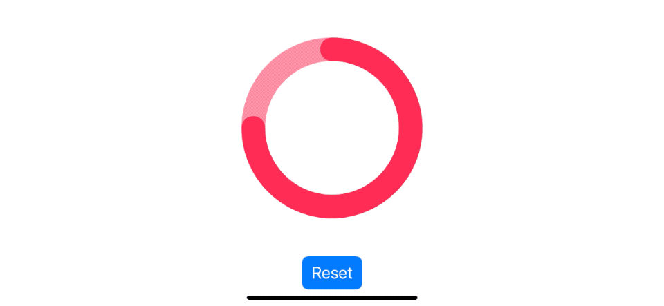 A circular progress bar with animation modifier.