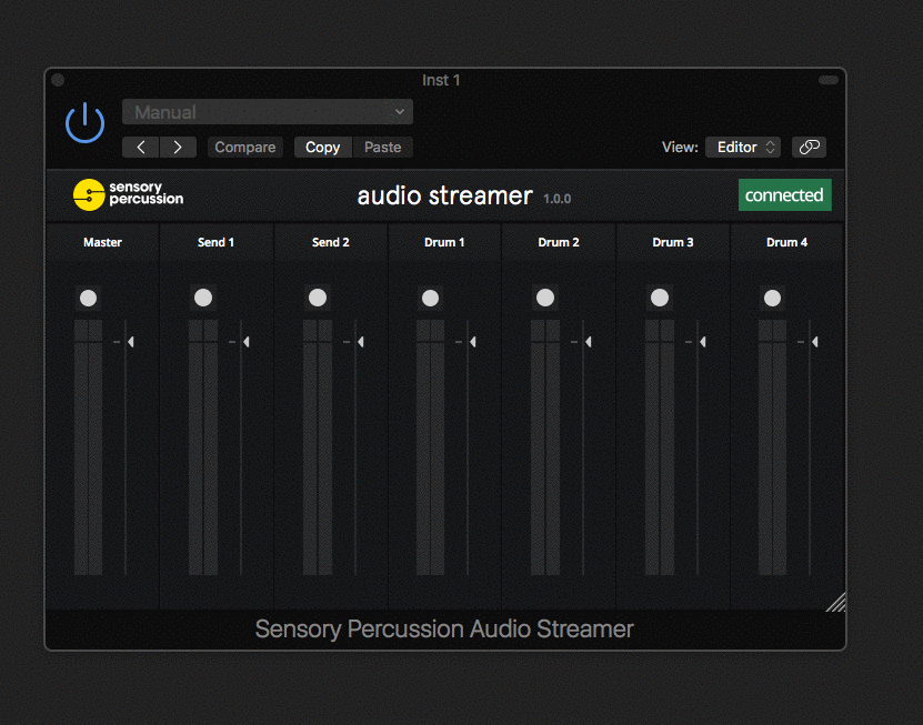 Audio Streamer Sensory Percussion 2 Help