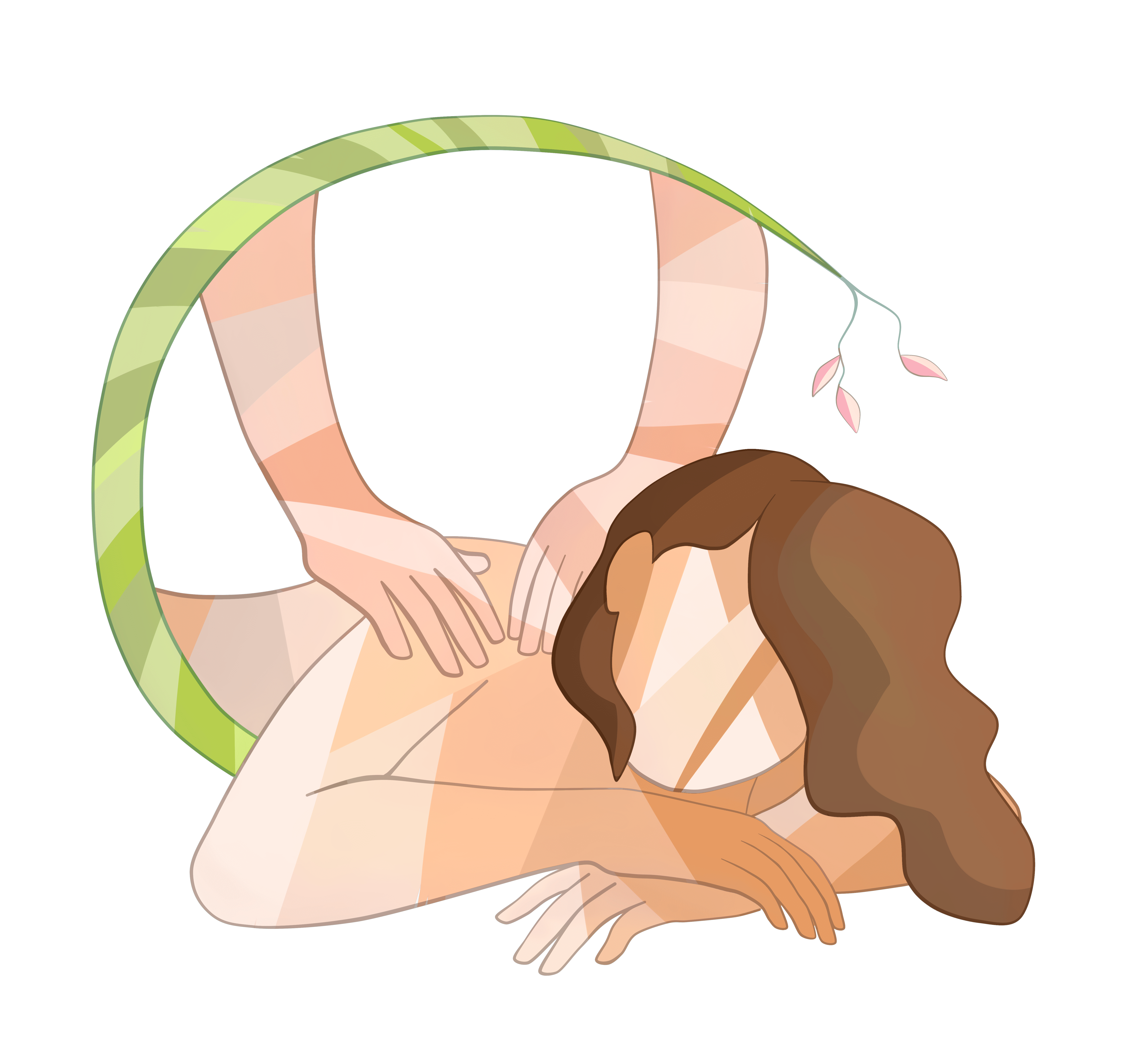 Ilustración de masajes