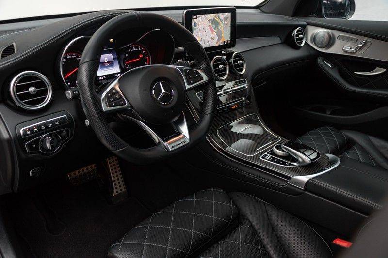 Mercedes-Benz GLC GLC63s AMG 510pk 4Matic+ Panoramadak Luchtvering Nightpakket DistronicPlus DesignoSportleder+Memory ComandOnline Burmester Carbon AmbientLight Full-Led 21"  360Camera Parktronic Pdc afbeelding 17