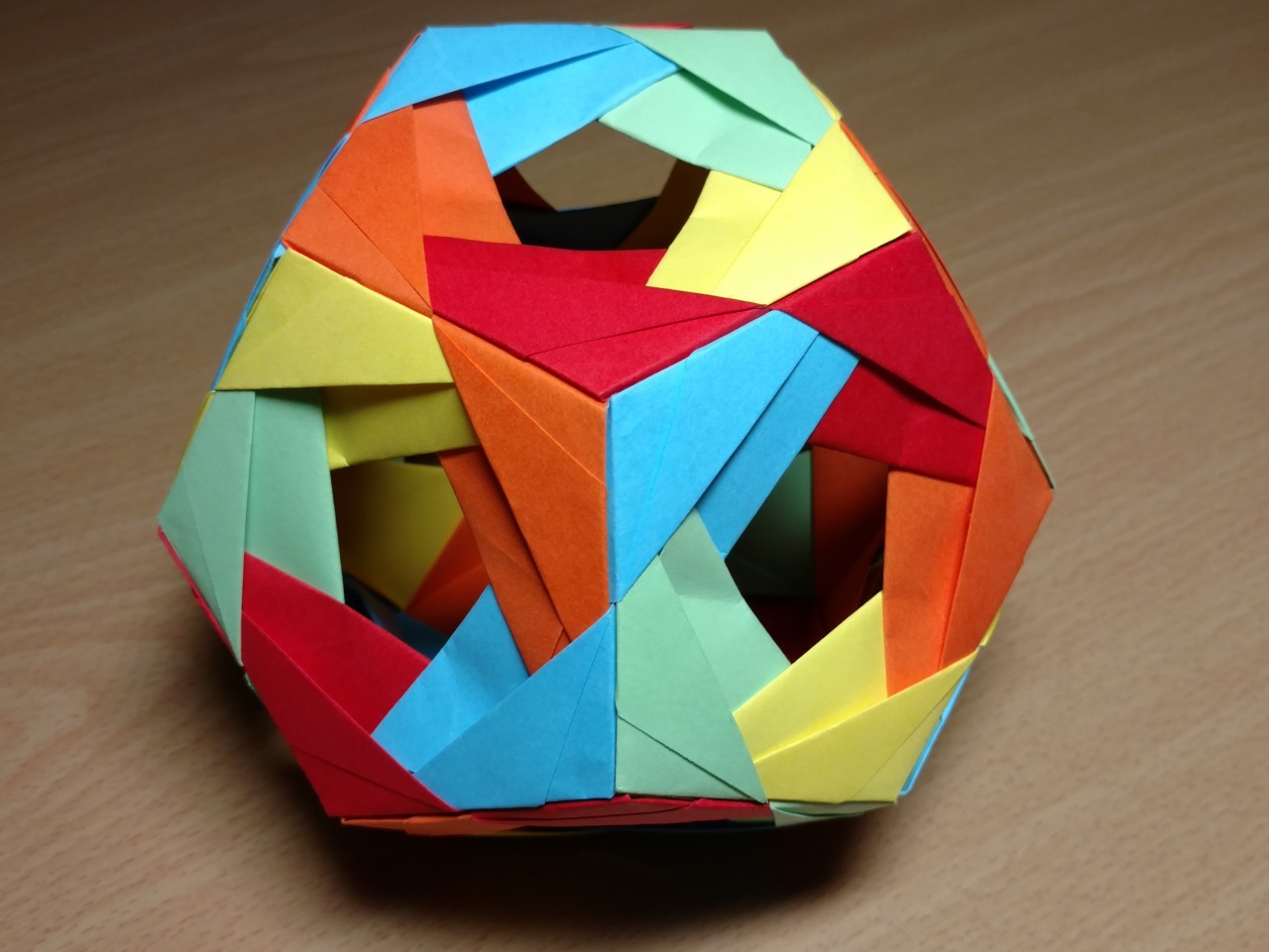 Origami Open Faced Tornado Kusudama | Declan Webb