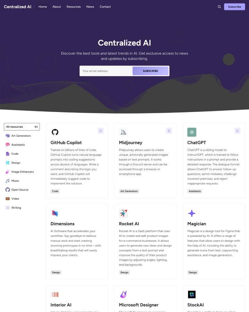 Centralized AI