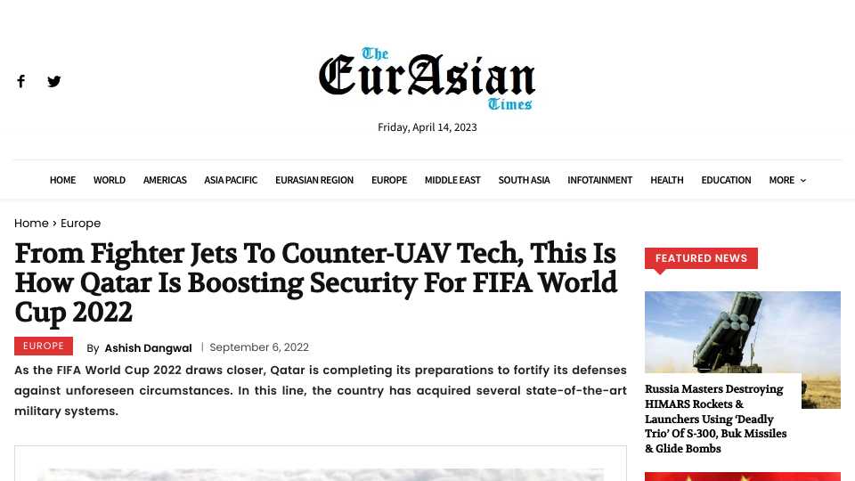 From Fighter Jets To Counter-UAV Tech, This Is How Qatar Is Boosting Security For FIFA World Cup 2022