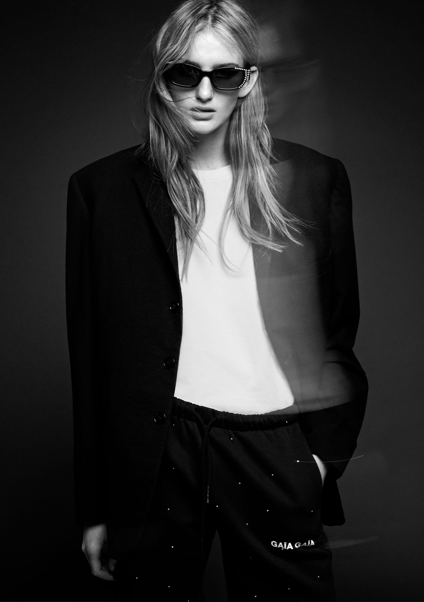 L'AGENCE - blouse Bardot band collar and band Samira wide paperbag