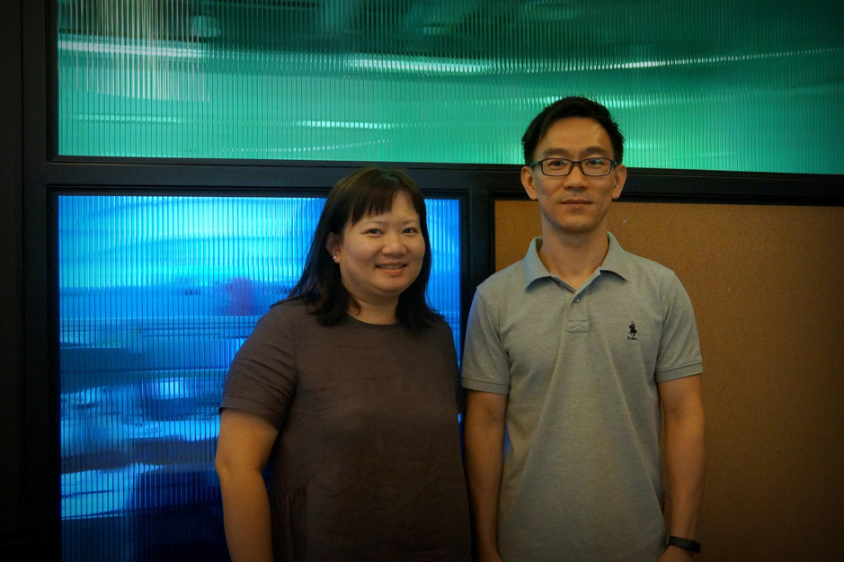 Mr Ng Boon Seong and Ms Lee Pei Pei, GovTech officers seconded to the Ministry of Communications and Information (MCI)