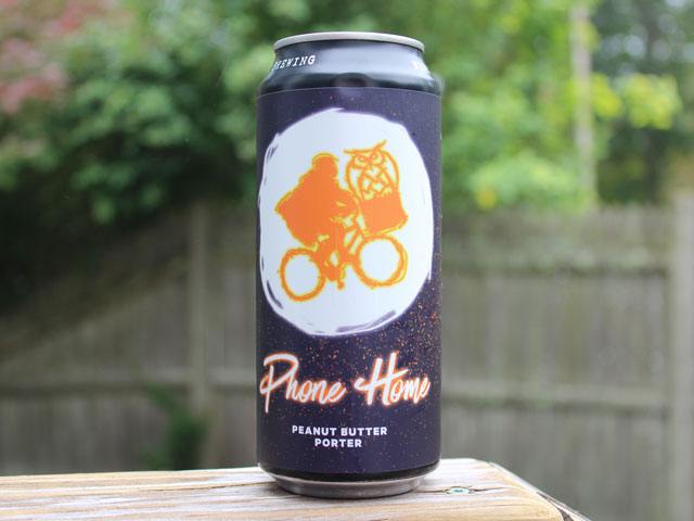 Phone Home, a Peanut Butter Porter brewed by Night Shift Brewing