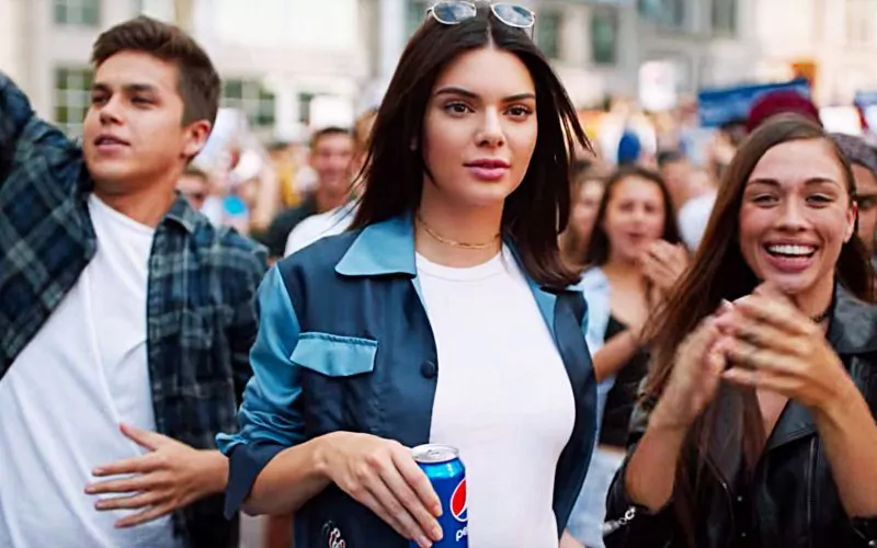 kendall jenner protest pepsi ad