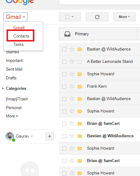 how to save contacts and pictures to gmail