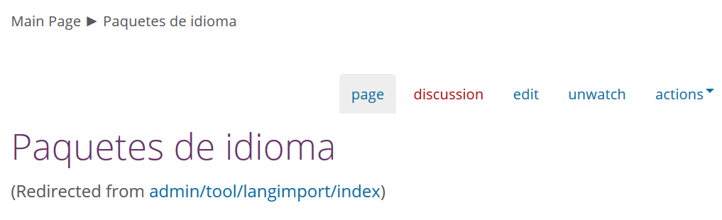 Redirected page