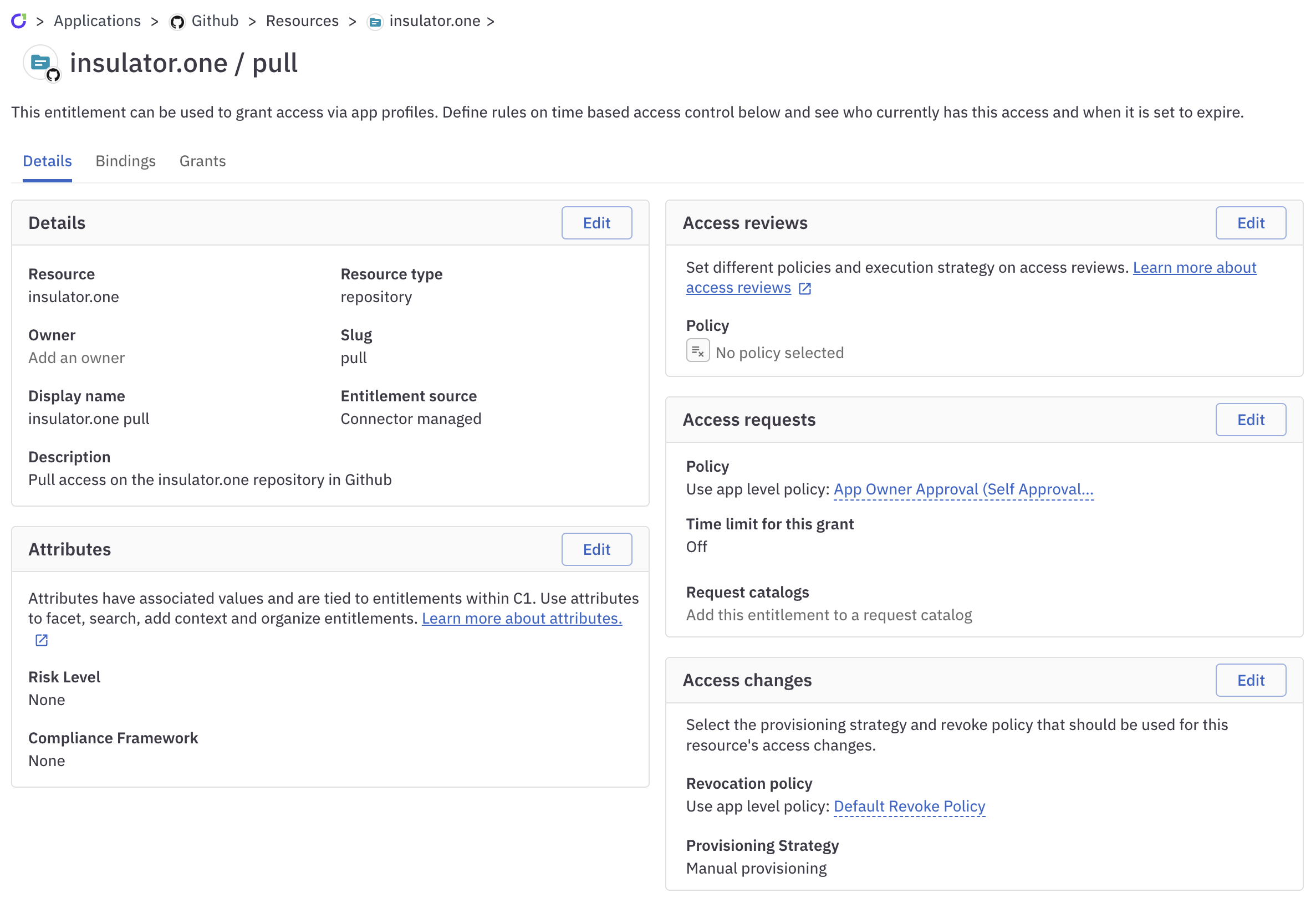 Configure entitlement details ConductorOne Docs