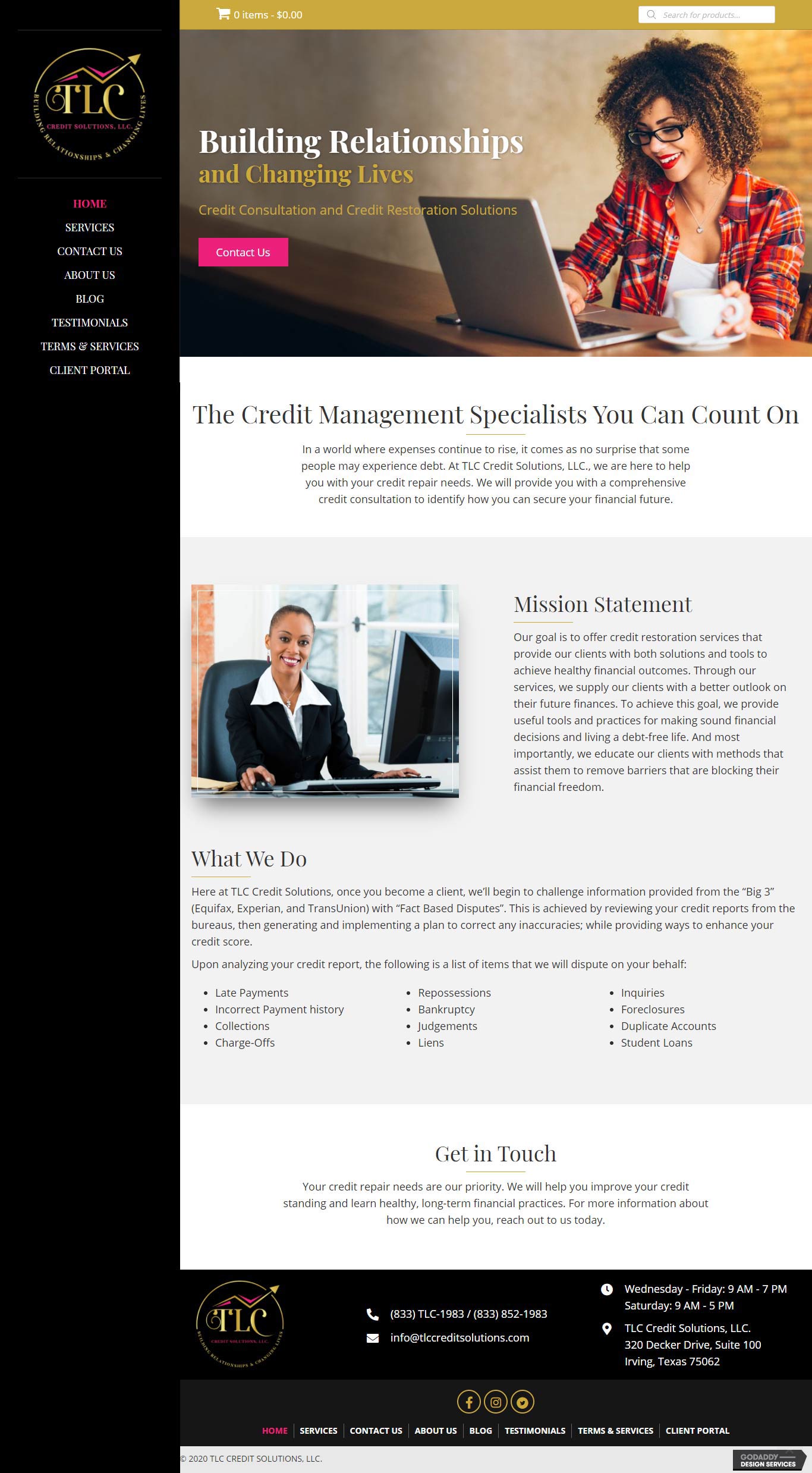 TLC Credit Solutions, LLC. Website