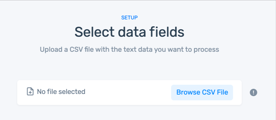 upload your data