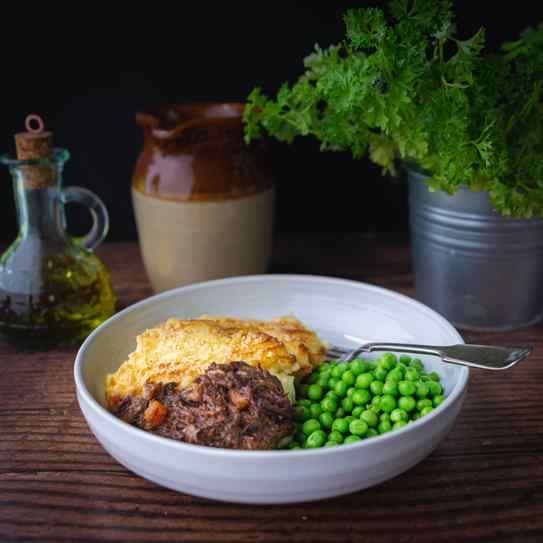 Pulled Beef and Potato Gratin (Serves 2)