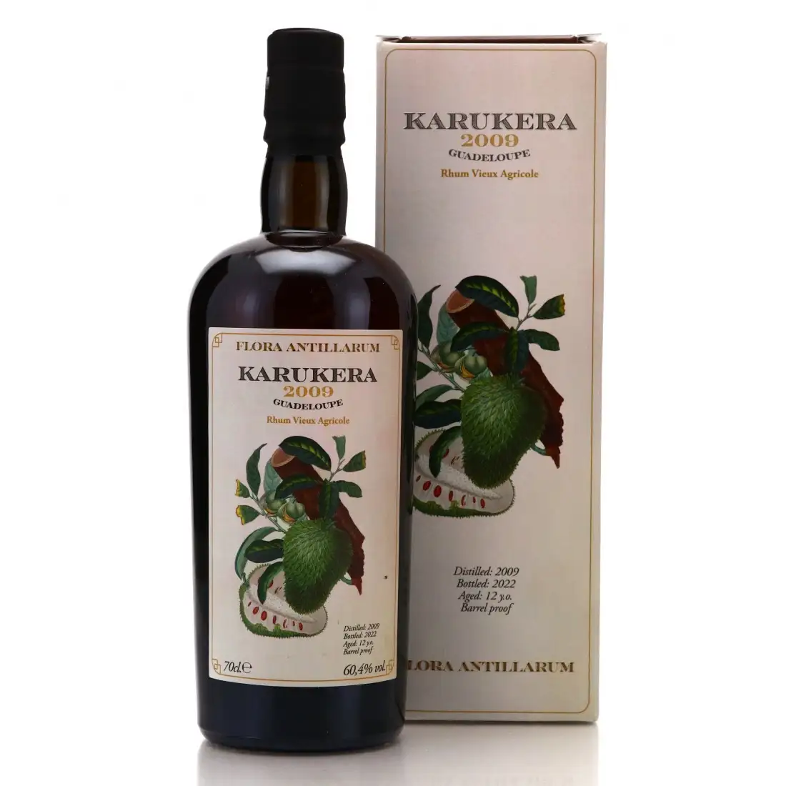 Image of the front of the bottle of the rum Flora Antillarum