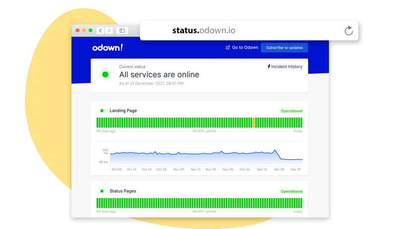 Status pages - Use your own domain name
