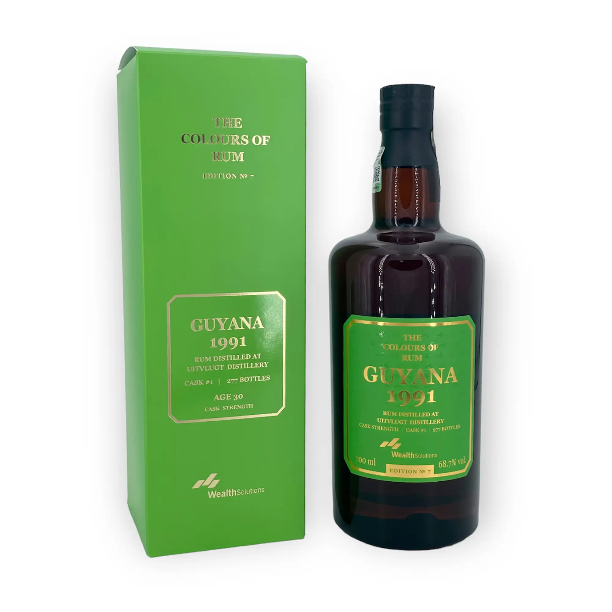 Image of the front of the bottle of the rum Guyana No. 7
