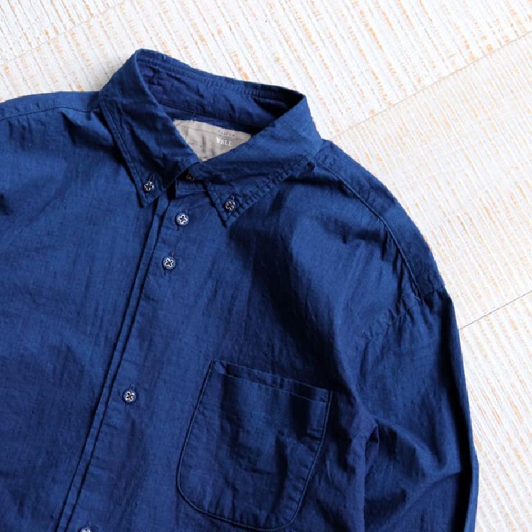 Loose Fit B.D Shirt Indigo Ripstop