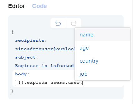 API Autocomplete in options block