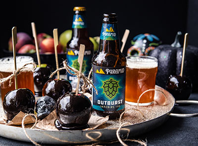 Candied Apples infused with Pyramid Brewing IPA beer