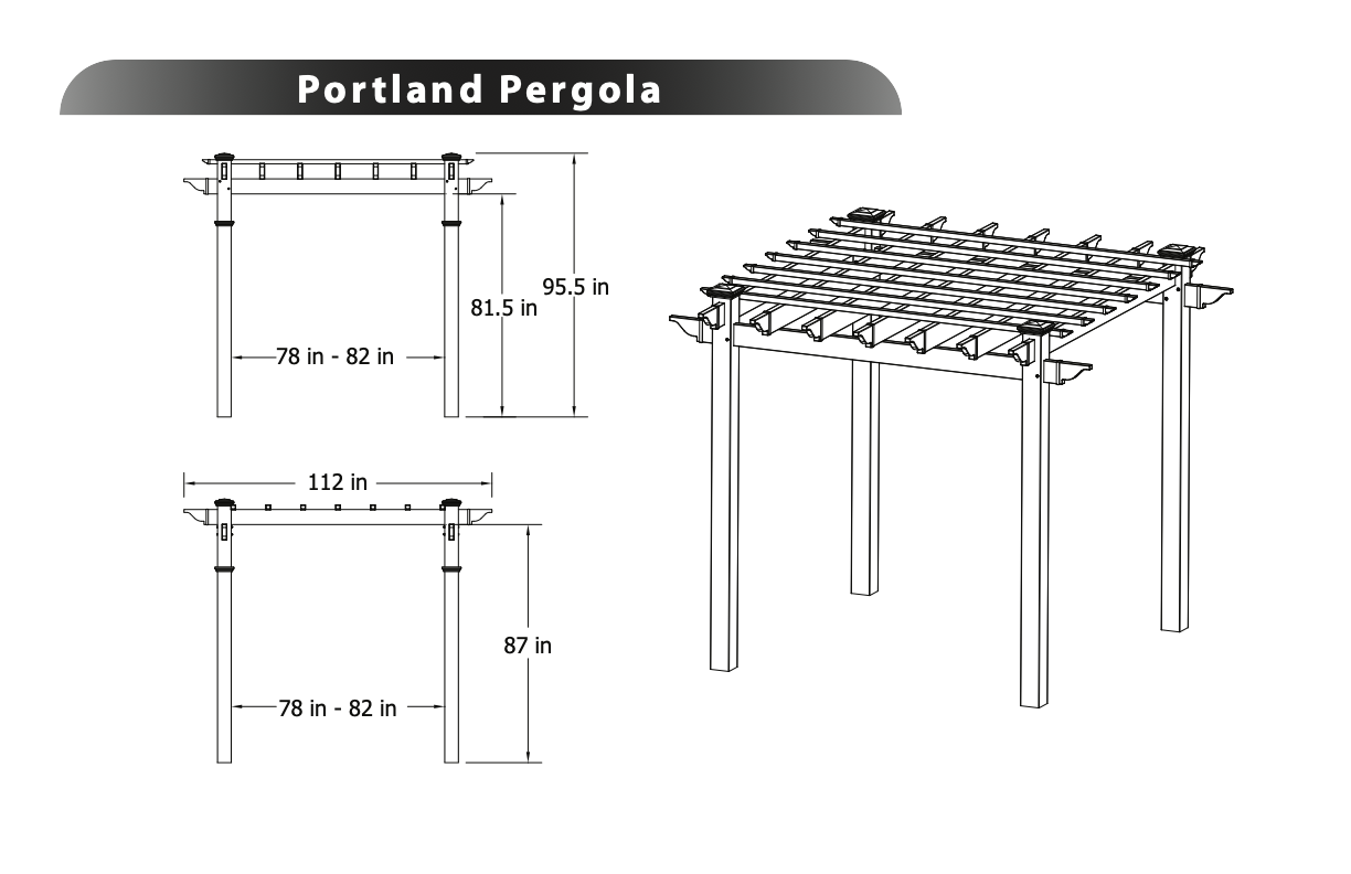 Portland Pergola Specifications
