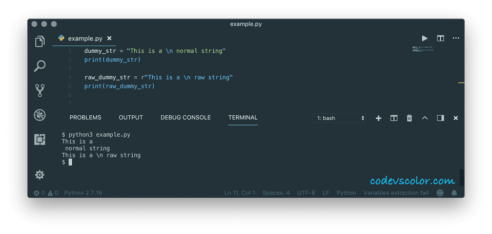 Python Raw Strings Explanation With Examples CodeVsColor