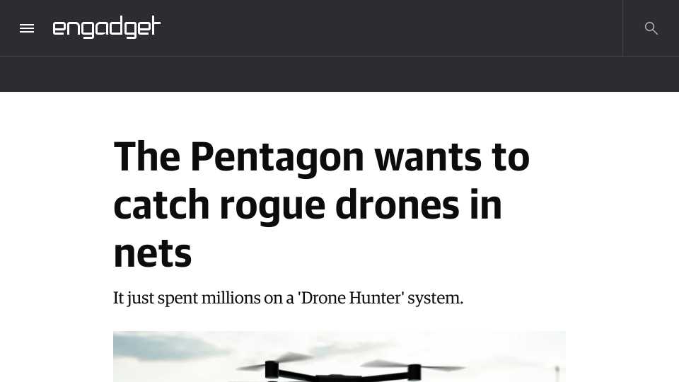 The Pentagon Wants to Catch Rogue Drones in Nets