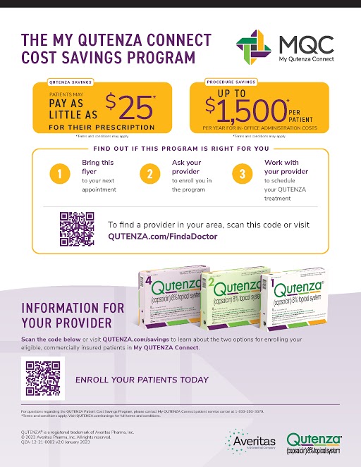 Download the QUTENZA Patient Cost Savings Program flyer