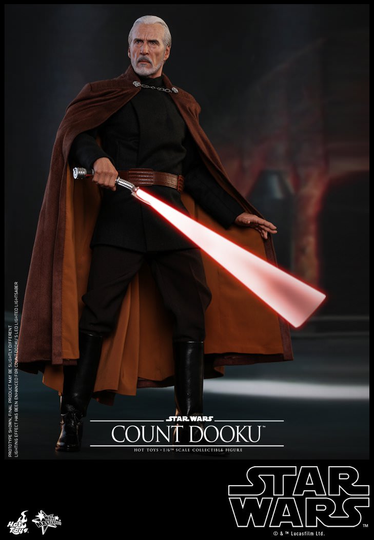 Hot Toys Star Wars: Attack of the Clones MMS496 Count Dooku 1/6th Scale Collectible Figure Hot Toys Star Wars: Attack of the Clones MMS496 Count Dooku 1/6th Scale Collectible Figure
