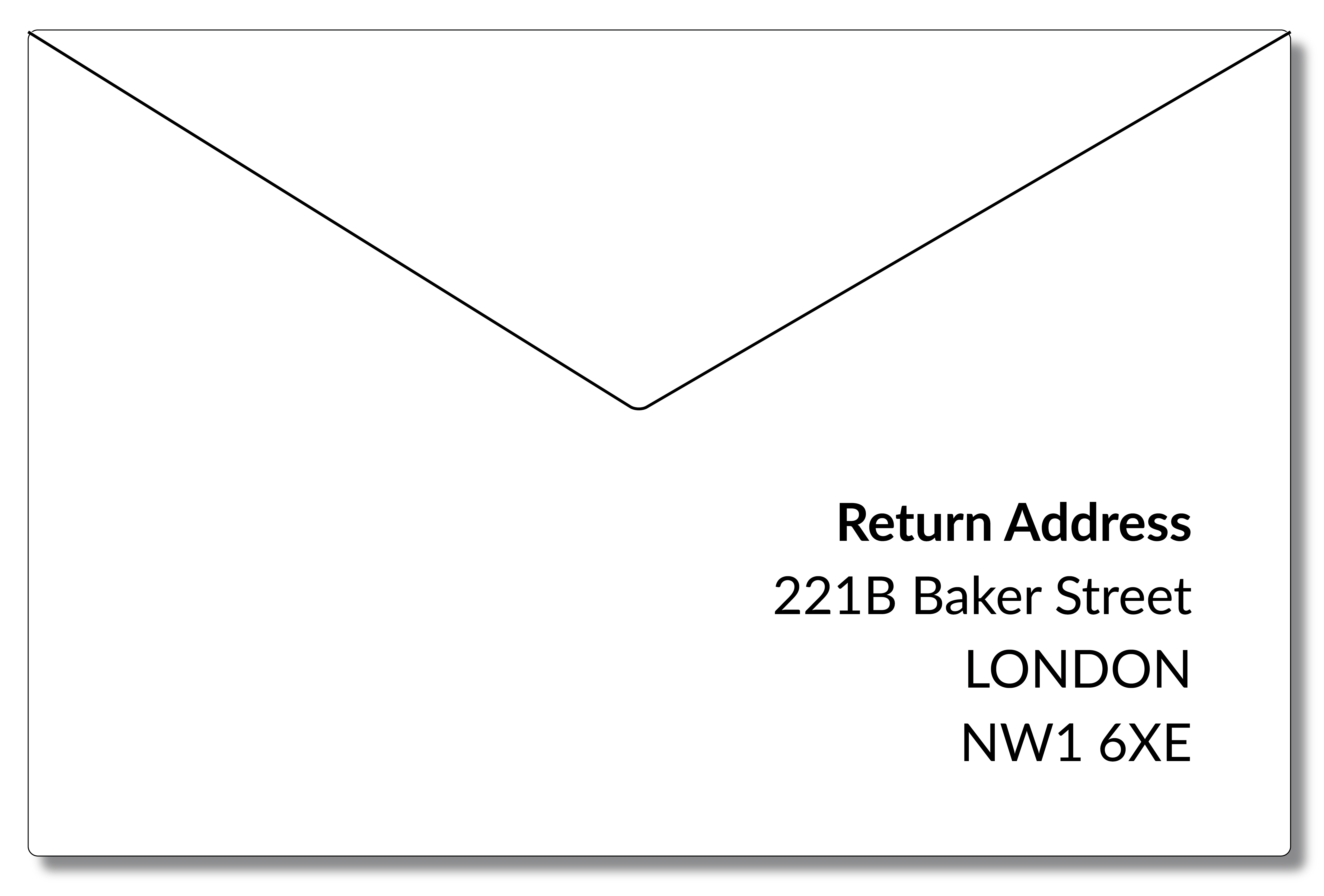UK Return Address Format