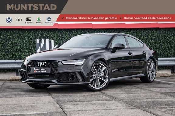 Audi RS7 4.0 TFSI RS7 605 pk quattro performance | Pano-dak | RS dynamic plus pakket | B&O Advanced sound system | Carbon optiekpakket | 360 camera | Adapt. cruise | Sportdifferentieel |