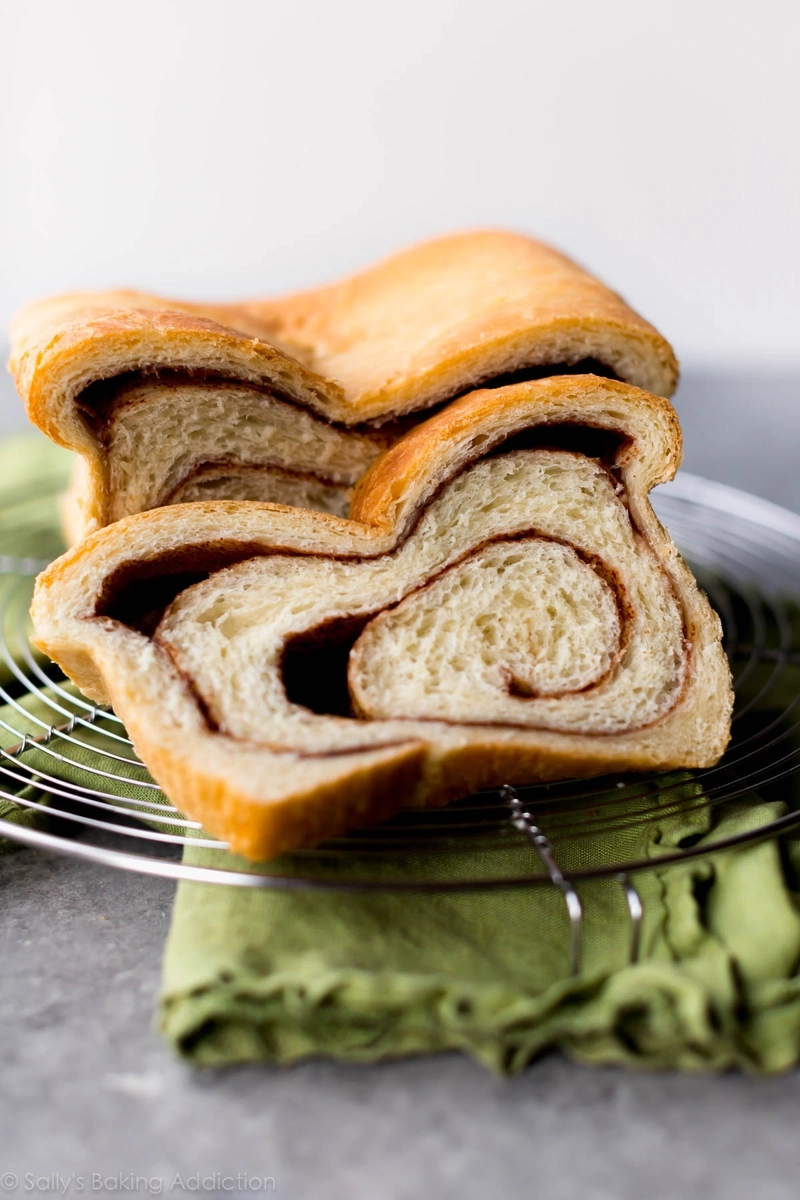 Homemade cinnamon swirl bread