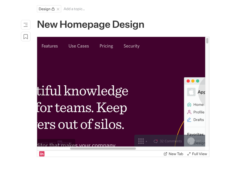 Invision Integration Slab
