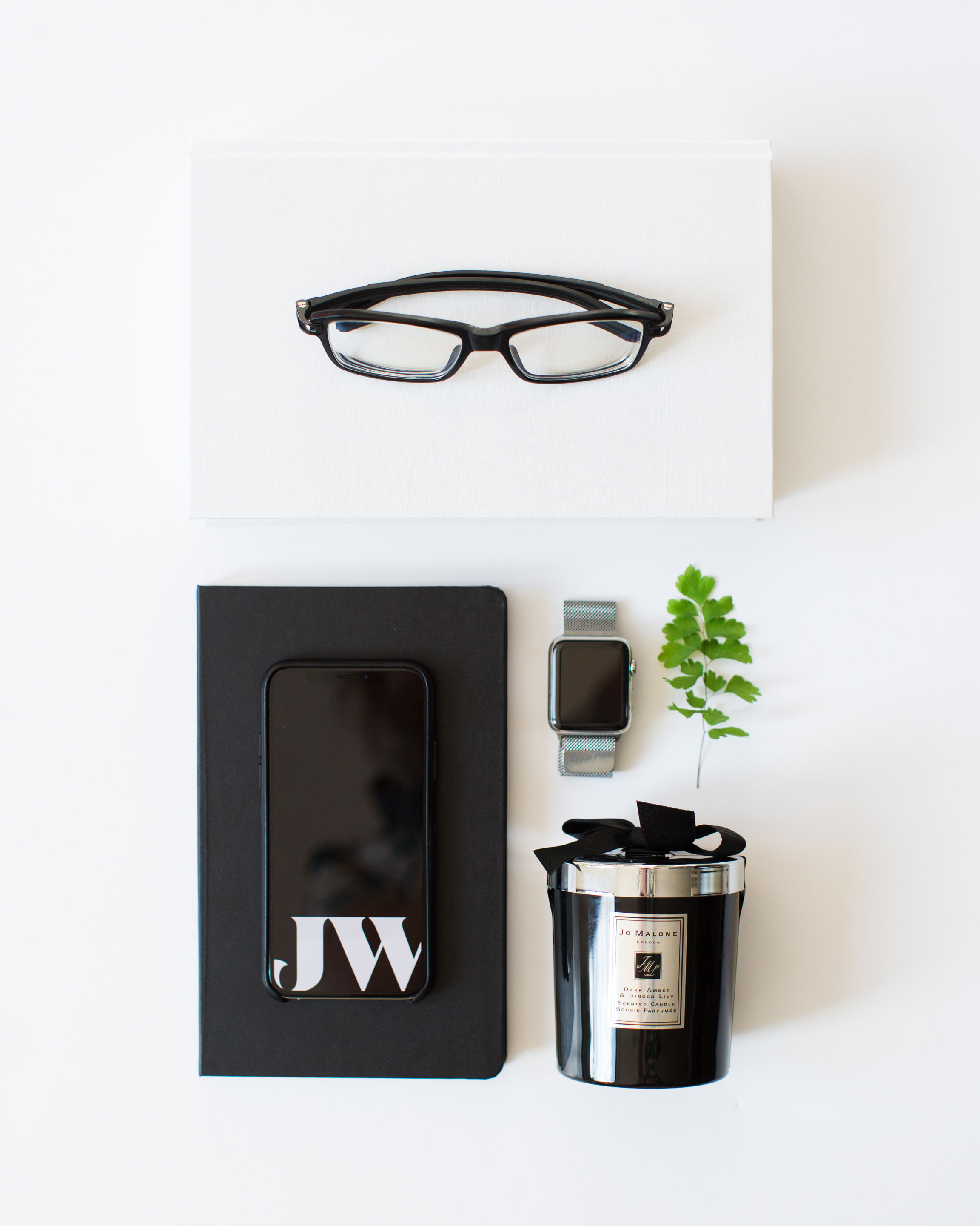 Jack Watkins branding flat lay