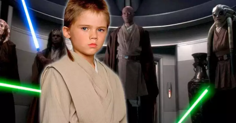 Young Anakin Skywalker as a padawan learner