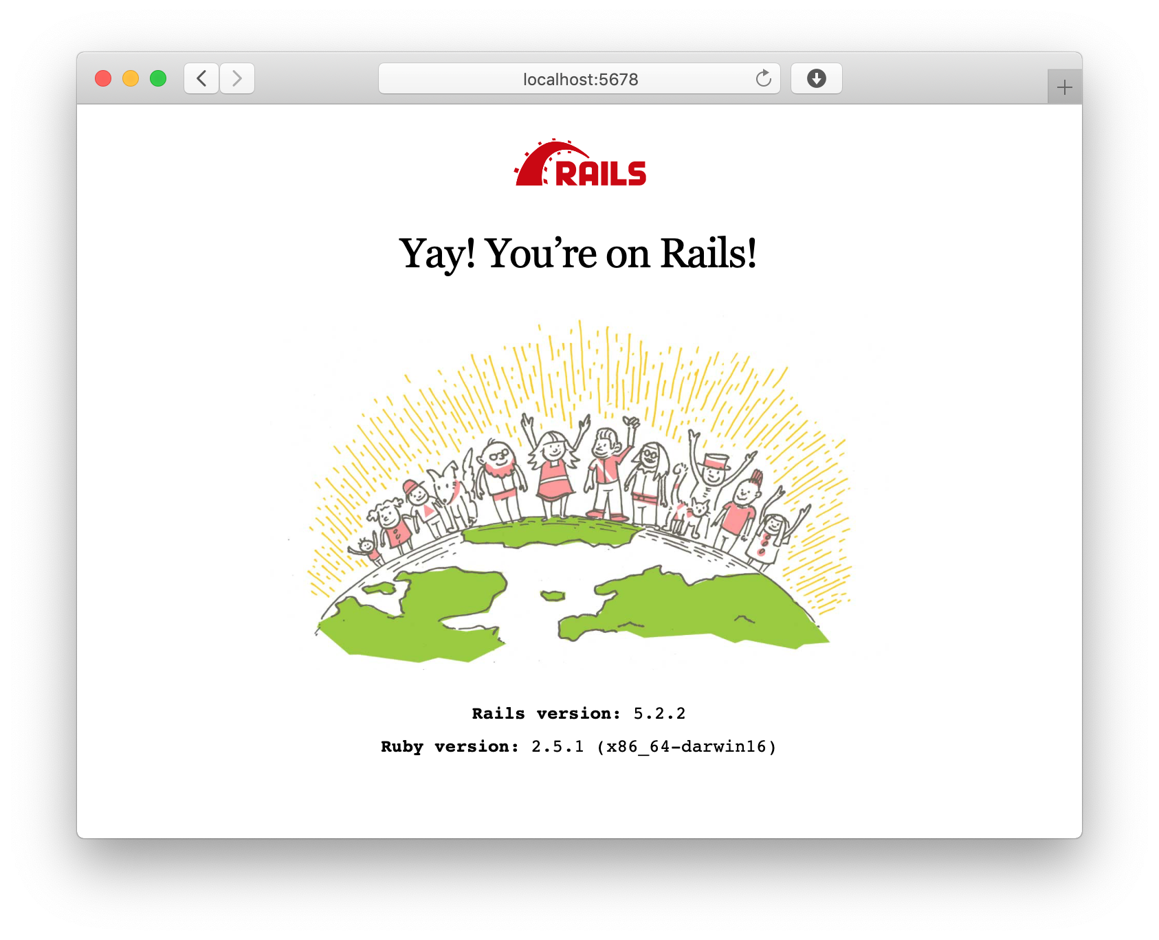 Yay! You're on Rails!