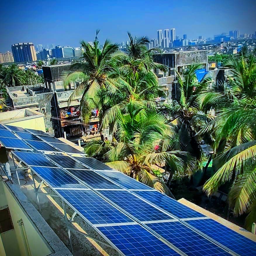 Solar power systm for housing society - Malad, Mumbai