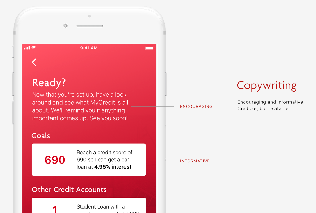 Copy was written to be encouraging and informative, and credible but relatable.