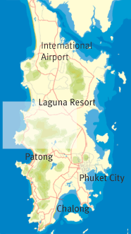 Phuket Map with Andara Phuket